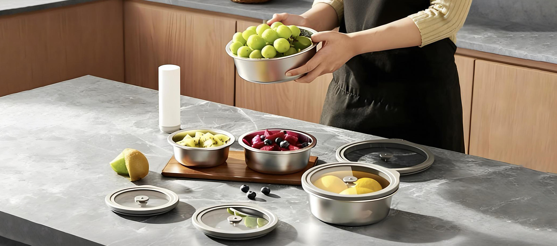 Airtight & Leak-Proof Stainless Steel Food Storage