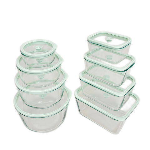 Glass Lid Vacuum Sealed Food Storage Containers