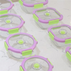 Two-color Rubber Coated Glass Vacuum Sealed Food Storage Containers