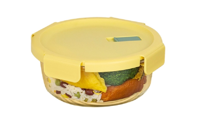 Silicone Valve Glass Food Storage Containers